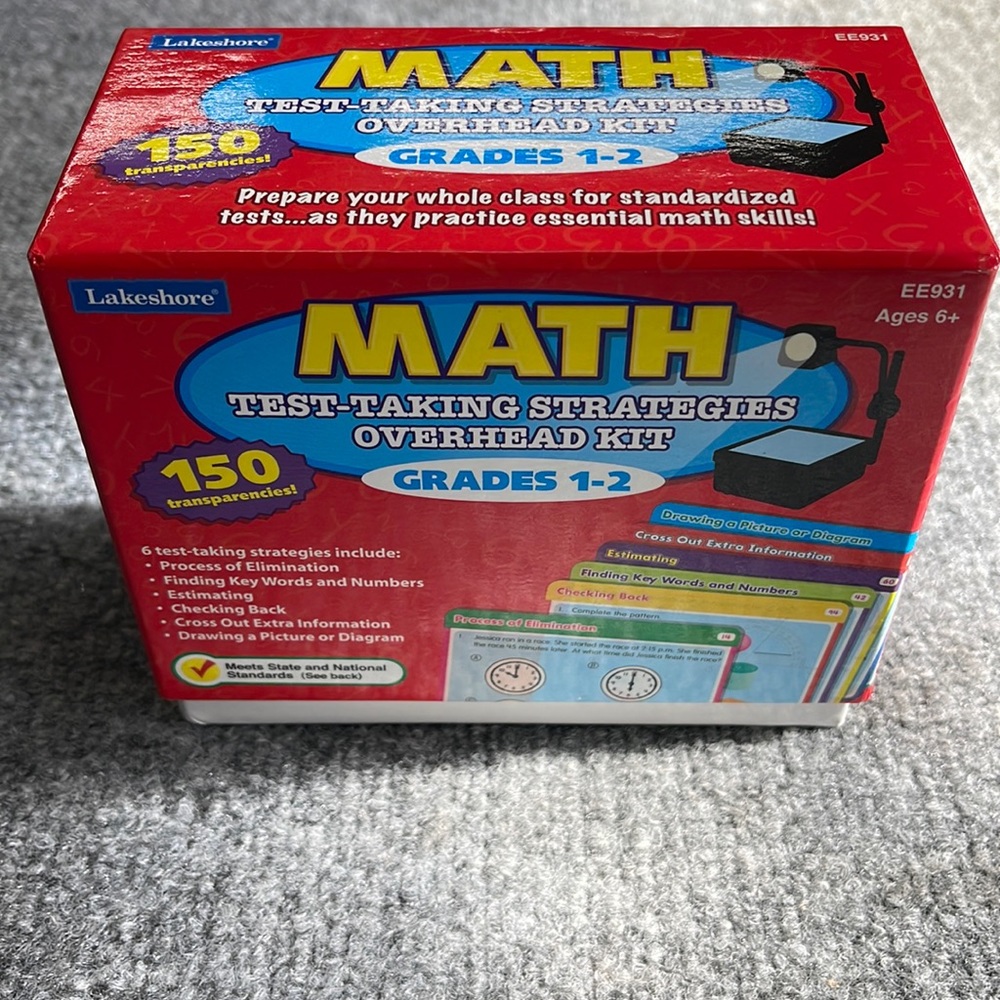 Lakeshore Math Test Taking Strategies Overhead Kit